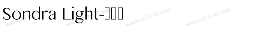 Sondra Light字体转换